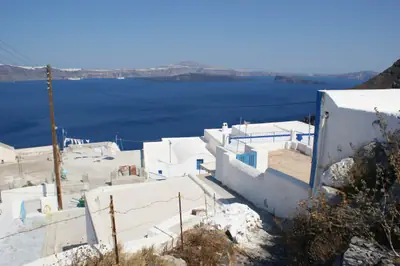Santorini seen from Thirasia